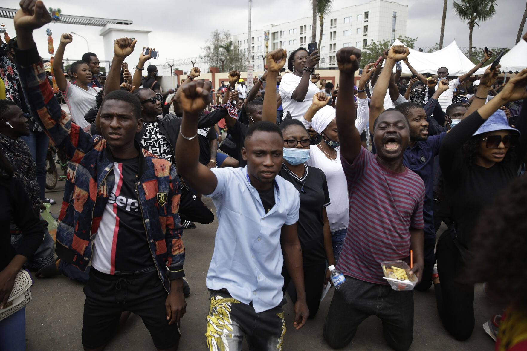 Nigeria Police Protest